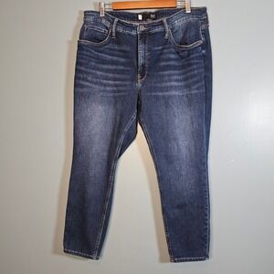 KUT from the Kloth Naomi High Rise Girlfriend Ankle Straight Jeans Size 16W